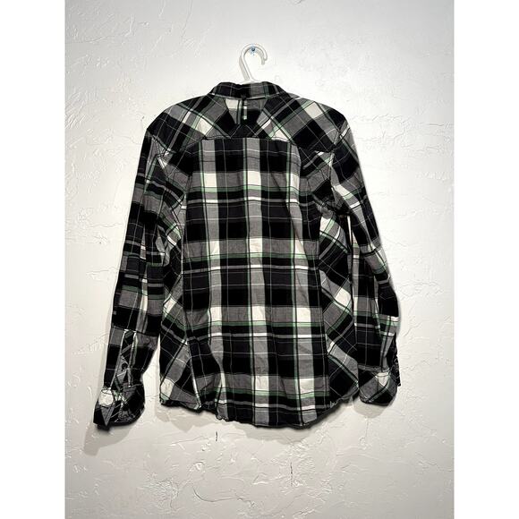 Buckle Black standard fit plaid button down long‎ sleeve shirt mens large cowboy - Picture 4 of 4